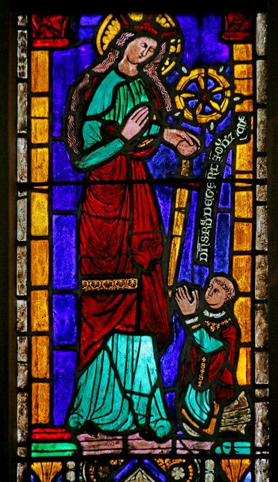 Window Depicting Saint Catherine with Donor by French School
